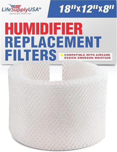 LifeSupplyUSA Humidifier Filter Replacement Compatible with MAF1 Emerson MA-0950, Essick Air MAF-1, Kenmore 14906, Moistair MA1200 & Many Other Models in Kuwait