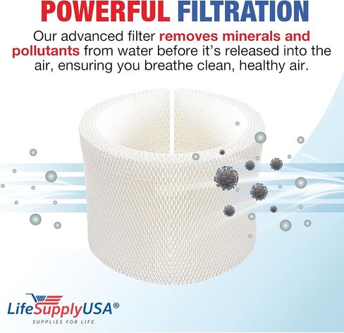 LifeSupplyUSA Humidifier Filter Replacement Compatible with MAF1 Emerson MA-0950, Essick Air MAF-1, Kenmore 14906, Moistair MA1200 & Many Other Models in Kuwait