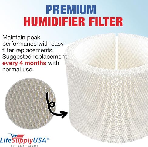LifeSupplyUSA Humidifier Filter Replacement Compatible with MAF1 Emerson MA-0950, Essick Air MAF-1, Kenmore 14906, Moistair MA1200 & Many Other Models in Kuwait