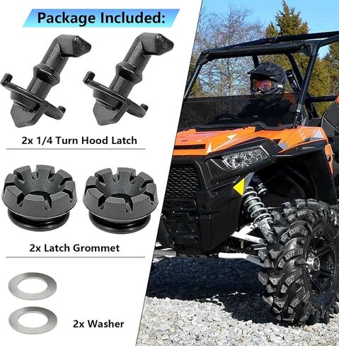 تبديل و Gromsets و Gromsets والغسالات المتوافقة مع Polaris RZR 570 800 S 800 XP 900-2 Pack Black in Kuwait