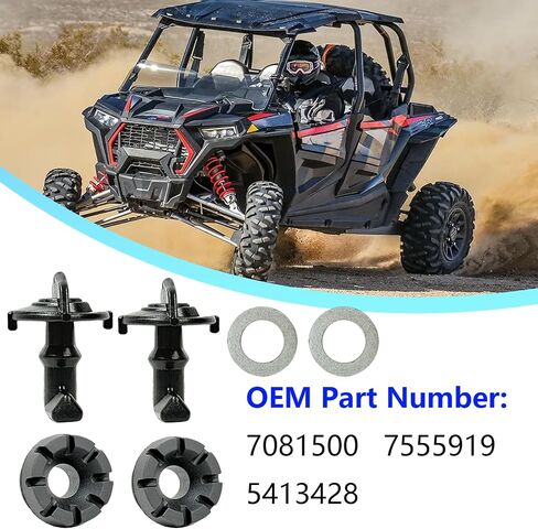 تبديل و Gromsets و Gromsets والغسالات المتوافقة مع Polaris RZR 570 800 S 800 XP 900-2 Pack Black in Kuwait
