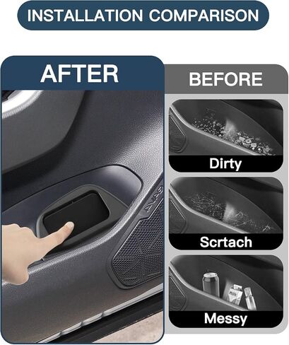 2025 RAV4 Trash Can for Toyota RAV4 XA50 ، صندوق القمامة المصغرة المحمولة مع غطاء للتخزين والقمامة الباب المنظم يمكن أن تتوافق مع 2019 ~ 2025 Toyota RAV4 in Kuwait