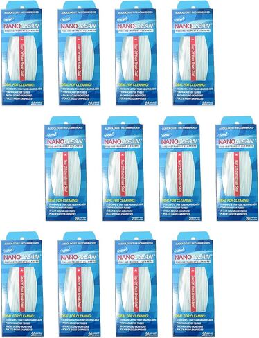 مجموعة أدوات تنظيف الكل في واحد - خيط فرشاة تنظيف لطيفة وفعالة تساعد على السمع، 5 عبوات من 20 جديلة جاهزة للاستخدام - منظفات الآلة الدقيقة من نانو كلين in Kuwait