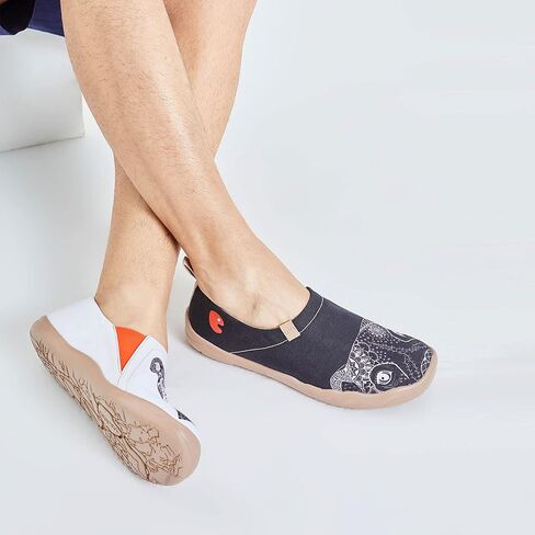 UIN Men's Loafers Lightweight Sneakers Walking Casual Slip ons Art Painted Travel Shoes Pitbull (9.5) in Kuwait