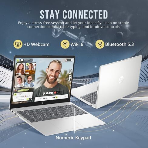HP 2022 Newest Laptops for College Student & Business, 15.6 inch HD Computer, Intel Pentium Silver N5000 in Saudi Arabia