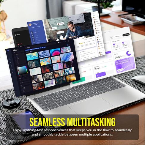 HP 2022 Newest Laptops for College Student & Business, 15.6 inch HD Computer, Intel Pentium Silver N5000 in Saudi Arabia