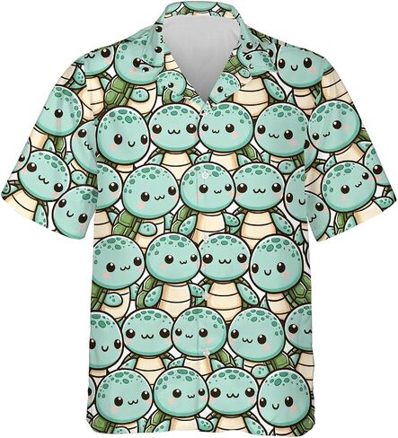 Tropical Hawaiian Shirts for Men - Summer Button Down Mens Hawaiian Shirts Short Sleeve Series 3 in Saudi Arabia