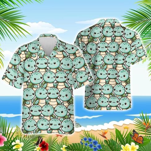 Tropical Hawaiian Shirts for Men - Summer Button Down Mens Hawaiian Shirts Short Sleeve Series 3 in Saudi Arabia