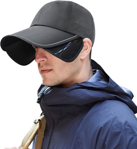 Summer Sun Visor Hat with Retractable Brim UV Protection Adjustable Golf Cap Beach Sport Hat for Women Men in Saudi Arabia