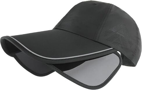 Summer Sun Visor Hat with Retractable Brim UV Protection Adjustable Golf Cap Beach Sport Hat for Women Men in Saudi Arabia