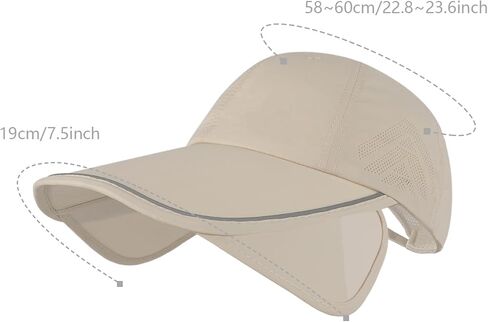 Summer Sun Visor Hat with Retractable Brim UV Protection Adjustable Golf Cap Beach Sport Hat for Women Men in Saudi Arabia