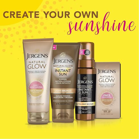 Jergens Instant Sun Instant Flawless Kit Bundle, Sunless Tanning Kit, Light Bronze, 2 Piece Kit in Saudi Arabia