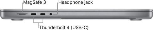 Apple MacBook Pro Late 2021 with Apple M1 Pro chip (16-inch, 16GB RAM, 512GB SSD) Space Gray (Renewed) in Saudi Arabia