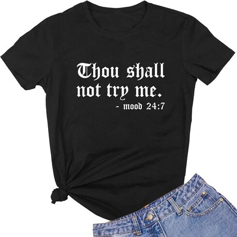 Lookface Women Graphic Cute Tirts Tees Funny in Saudi Arabia