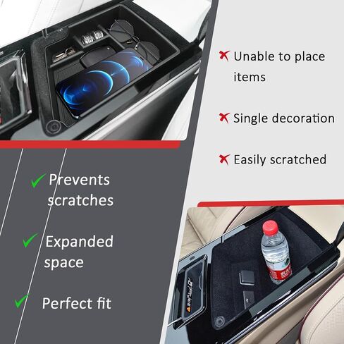 Marchfa Center Censole Organizer Tranizer Tresher For 2023 2024 2025 Cadillac Lyriq accessories Armrest Storage Box Middle Console حامل إدراج in Saudi Arabia