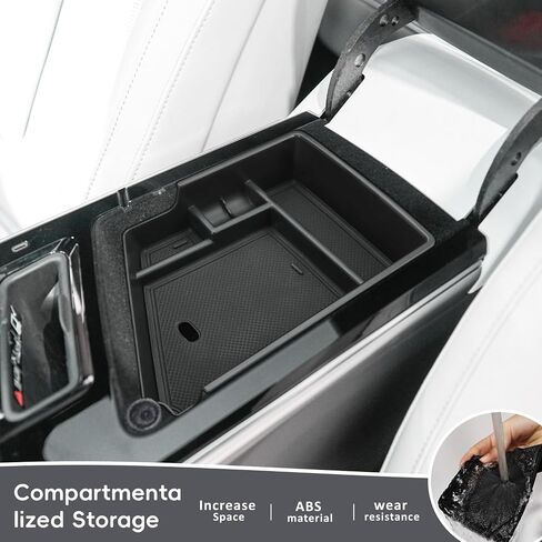 Marchfa Center Censole Organizer Tranizer Tresher For 2023 2024 2025 Cadillac Lyriq accessories Armrest Storage Box Middle Console حامل إدراج in Saudi Arabia