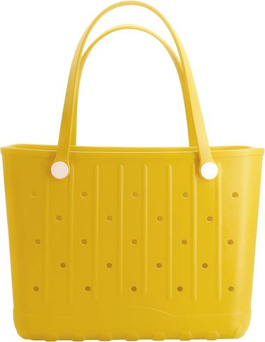 Rubber Beach Tote Bag, Large Waterproof Beach Bag for Pool Boat, Sports, Outdoor Washable Travel Tote Bag in Kuwait