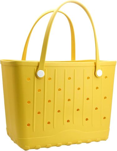 Rubber Beach Tote Bag, Large Waterproof Beach Bag for Pool Boat, Sports, Outdoor Washable Travel Tote Bag in Kuwait
