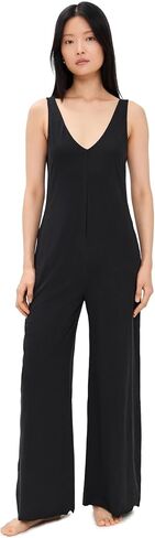 Lunya Women's Organic Pima Double V Jumpsuit in Saudi Arabia