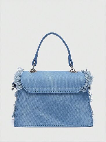 Qwinee Women's Fringe Hobo Bag Bag Tassel Trim Small Denim Bag Vegan Suede Tassel Hippie Crossbody Bag in Saudi Arabia