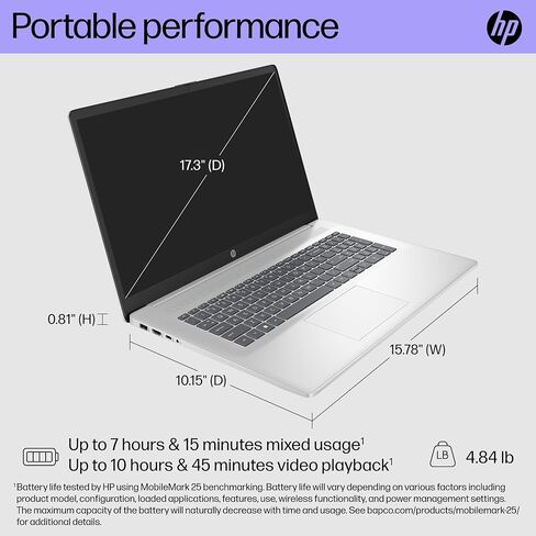 HP Chromebook 14 Laptop, Intel Celeron Processor, 4 GB RAM, 32 GB eMMC, 14" HD (1366 x 768) Touchscreen, Chrome OS, Webcam & Dual Mics, Work, Entertainment, Long Battery Life (14a-na0130nr, 2021) in Saudi Arabia