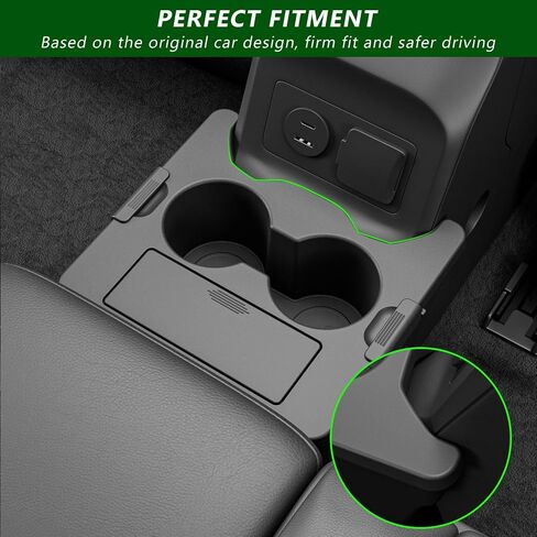 Trash Bin with Cup Holder Compatible with Ford Maverick 2022-2025 Trash Can with Storage Organizer Replacement for 22-25 Ford Maverick Accessories(Trash Bin with Cup Holder) in Saudi Arabia