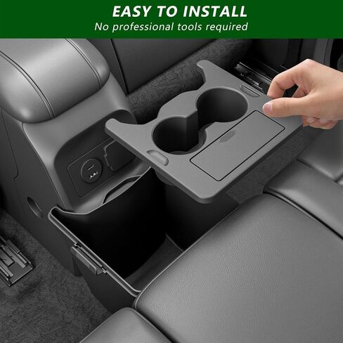 Trash Bin with Cup Holder Compatible with Ford Maverick 2022-2025 Trash Can with Storage Organizer Replacement for 22-25 Ford Maverick Accessories(Trash Bin with Cup Holder) in Saudi Arabia