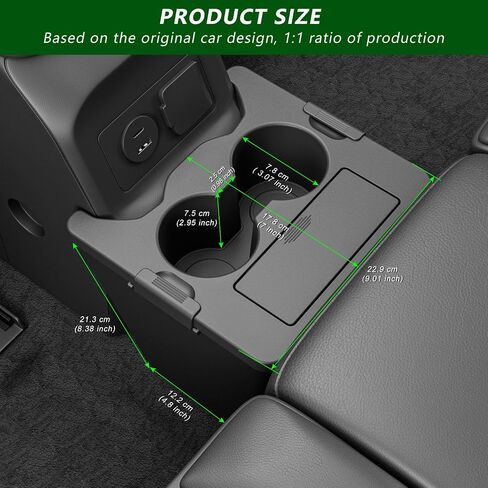 Trash Bin with Cup Holder Compatible with Ford Maverick 2022-2025 Trash Can with Storage Organizer Replacement for 22-25 Ford Maverick Accessories(Trash Bin with Cup Holder) in Saudi Arabia
