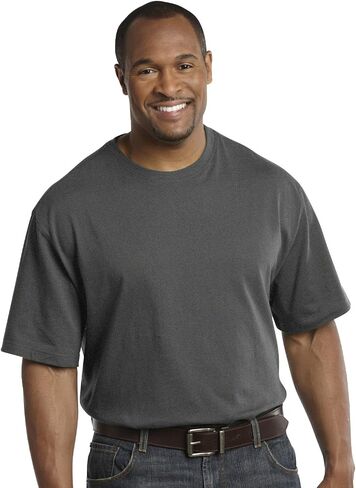 Harbor Bay by DXL Big and Tall Wicking No Pocket T-Shirt (7XL, White) in Kuwait