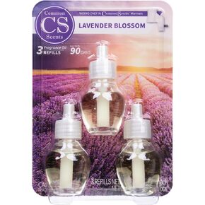 Common Scents Fragrance Oil Refill - Essential Oils for Diffusers, Aromatherapy Oils & Diffuser Oil Scents for Home - Pack of 3 Diffuser Oils - 2.03 Fl Oz, Lavender Blossom