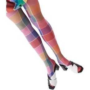 Aonoapll Women Y2k Printed Tights Mesh Pantyhose Stockings Vintage Floral High Waist Skinny Leggings Streetwear