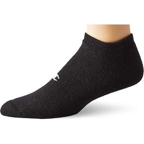 Champion mens Champion Men's Double Dry 6 Or 12 Pack Cotton-rich No Show Running Sock, Black (12 Pack), US in Saudi Arabia