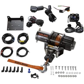Kolpin 3500# Winch - Synthetic Rope - 25-9355