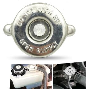 1 PC Car Radiator Cap, Coolant Tank Cap, Heat Dissipation and Cooling Vehicle Accessories, Universal for Most Cars (Silver)