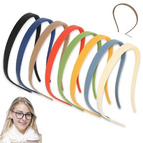 8 Pack No Pressure Headbands for Women Sunglasses Headbands for Women Non Slip with Teeth Plastic Thin Hair Bands for Eyewear Cute Hair Accessories