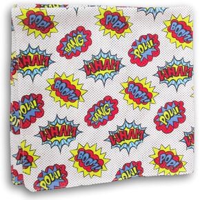 Comic Book Superhero Words Bandanna Wearable Scarf 100% Cotton