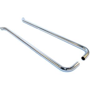 Patriot Exhaust H1260 Chrome Slant Style Lake Pipe Side Exhaust