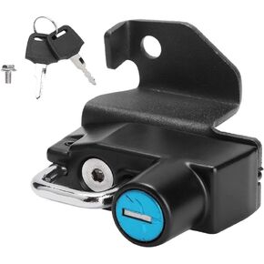 Helmet Lock, Motorcycle Aluminum Alloy Helmet Lock Mount Hook Fit for S 2015-2019 Mounting Accessories Included Popular
