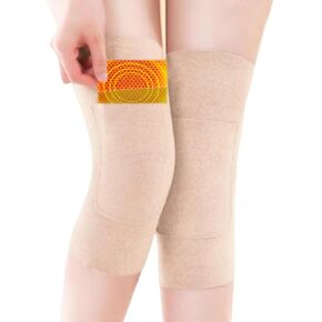 Leg Knee Warmers with Pockets used for Storing Heating Stickers,Cotton Knee Pads Leg Sleeves for Middle-aged Elderly
