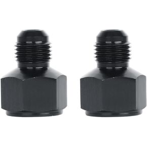 LokoCar 12AN Female to 10AN Male Fitting Flare Reducer Adapter Aluminum Black 2Pcs