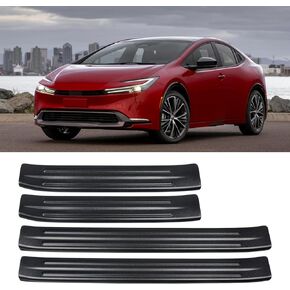 ABS Material Door Sill Protector Compatible with Toyota Prius 2023 2024 2025 (Include Hybrid) LE/XLE/Limited/Nightshad Accessories Door Sill Guards Trim