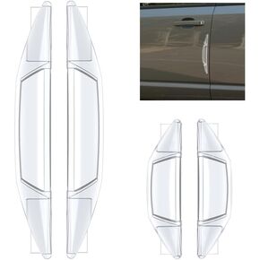 4PCS Anti-Impact Car Door Edge Guards Strip,2025 Upgrade Car Door Protector Edge Guards with Airbag Design,Universal Side Doors Guard for Cars Protecting Front & Rear Doors (Transparent)