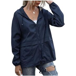 FRMUIC Rain Jackets for Women Waterproof Lightweight Hooded Rain Coats for Hiking Travel Outdoor Windbreaker Travel Jacket