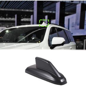 Car Shark Fin Antenna Cover Compatible with Cadillac Escalade 2021 2022 2023,ABS Material Shark Fin Shape Roof Antenna Cover Decor Trim Vehicle Accessories (Matte Black)