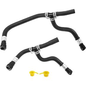 X AUTOHAUX 1 Set HVAC Heater Supply And Return Hose for Buick Enclave for Chevrolet for GMC Acadia Traverse for Saturn Outlook 2007-2017 Engine Heater Inlet & Outlet Hose 20765678 25862088
