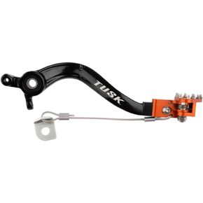 Tusk Aluminum Brake Pedal Orange Tip Compatible with KTM 85 SX 2015-2025
