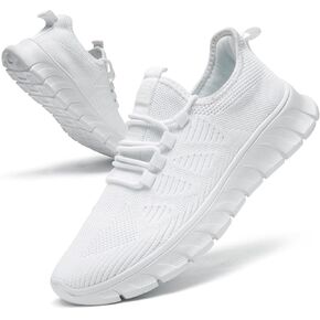 Mens Running Shoes Tennis Walking Gym Workout Slip on Athletic Fashion Sneakers Breathable Lightweight Sport Jogging Hiking Casual Shoe