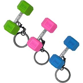 Mini Dummbell keychain back charm Charm for Gym Rats Gifts Cool for Litness Athrosias Gym Lovers Gift for New Year أو عيد ميلاد