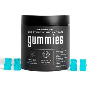 Endeavor Creatine Monohydrate Gummies 5g Serving Sugar Free Supplements for Men and Women, Chewable Creatine Gummy Vegan 120 Count 30 Day Supply