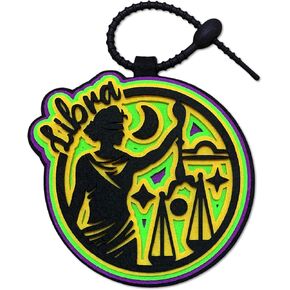 Zodiac Bag Charm Backpack Accessories 12 Constellations Keychain Horoscope Key Chain Astrology Gifts For Women Girls